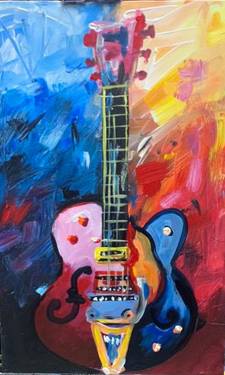 Paint Nite On-Demand: Electric Guitar with Benjamin Carrasco