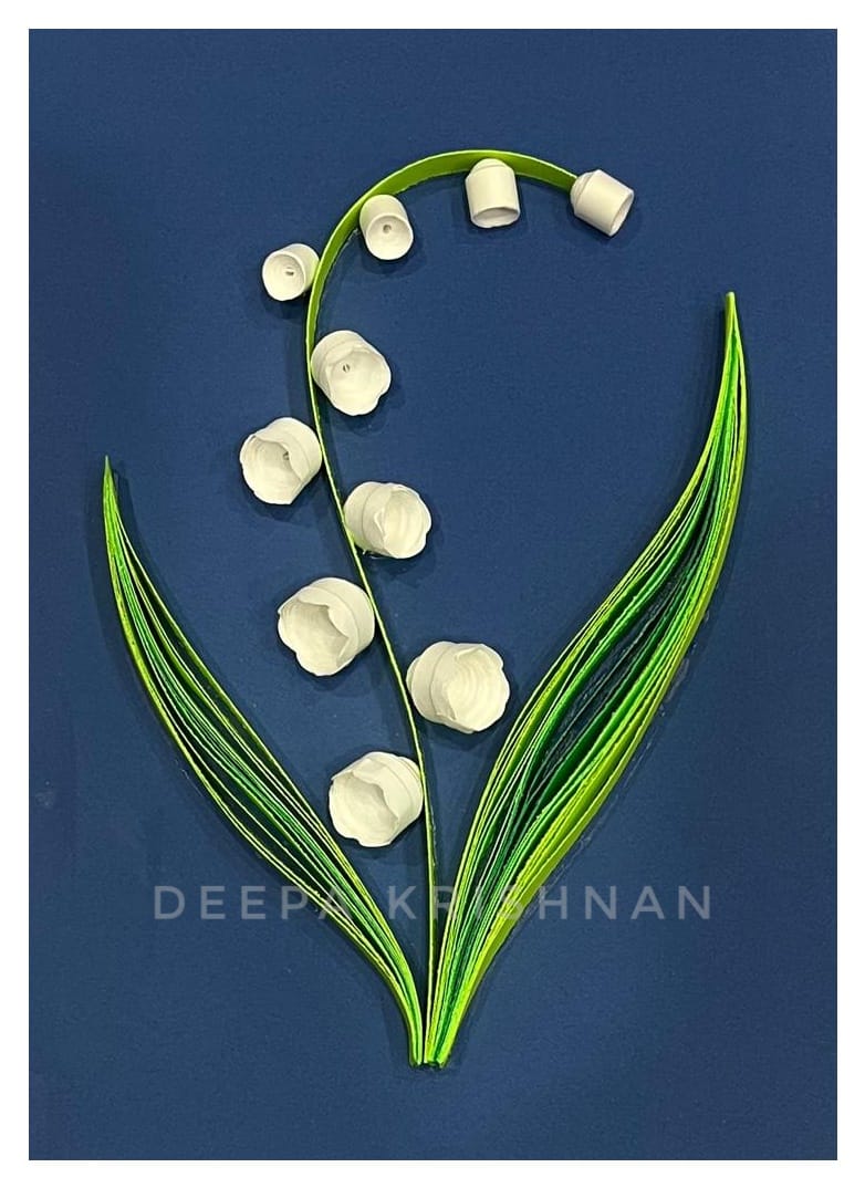 A Lily of the valley  Paper Quilling experience project by Yaymaker