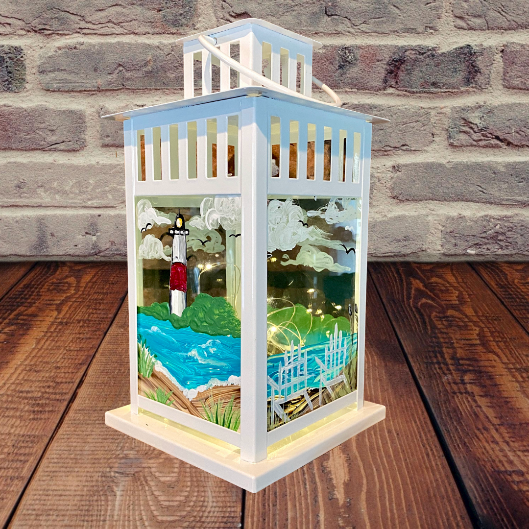 A Montauk Lighthouse Lantern with Fairy Lights experience project by Yaymaker