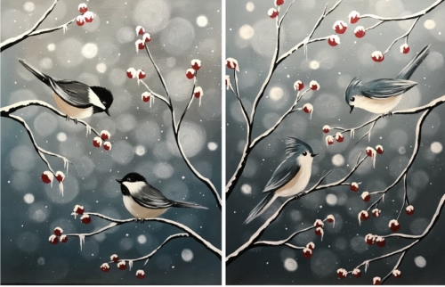 A Bokeh Birds Partner Painting experience project by Yaymaker