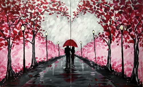 A Valentine Stroll Partner Painting experience project by Yaymaker