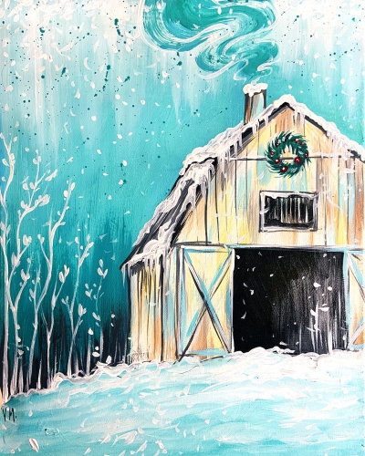 A Winter Barn In Teal experience project by Yaymaker
