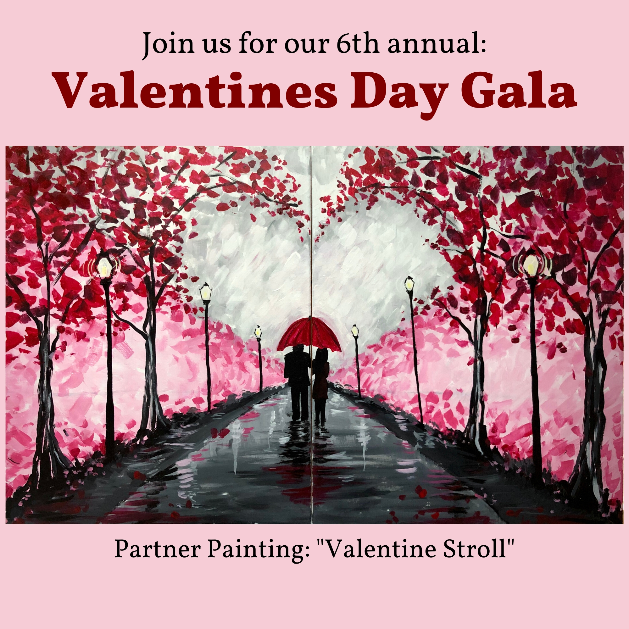 A Valentines Day Gala Valentine Stroll experience project by Yaymaker