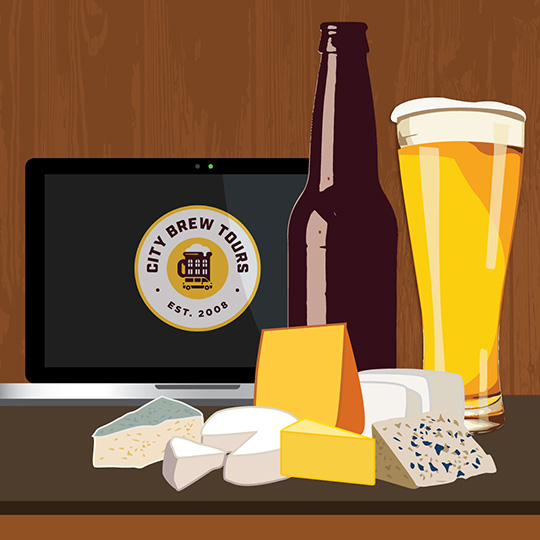 A Guided Beer  Cheese Pairing Event experience project by Yaymaker