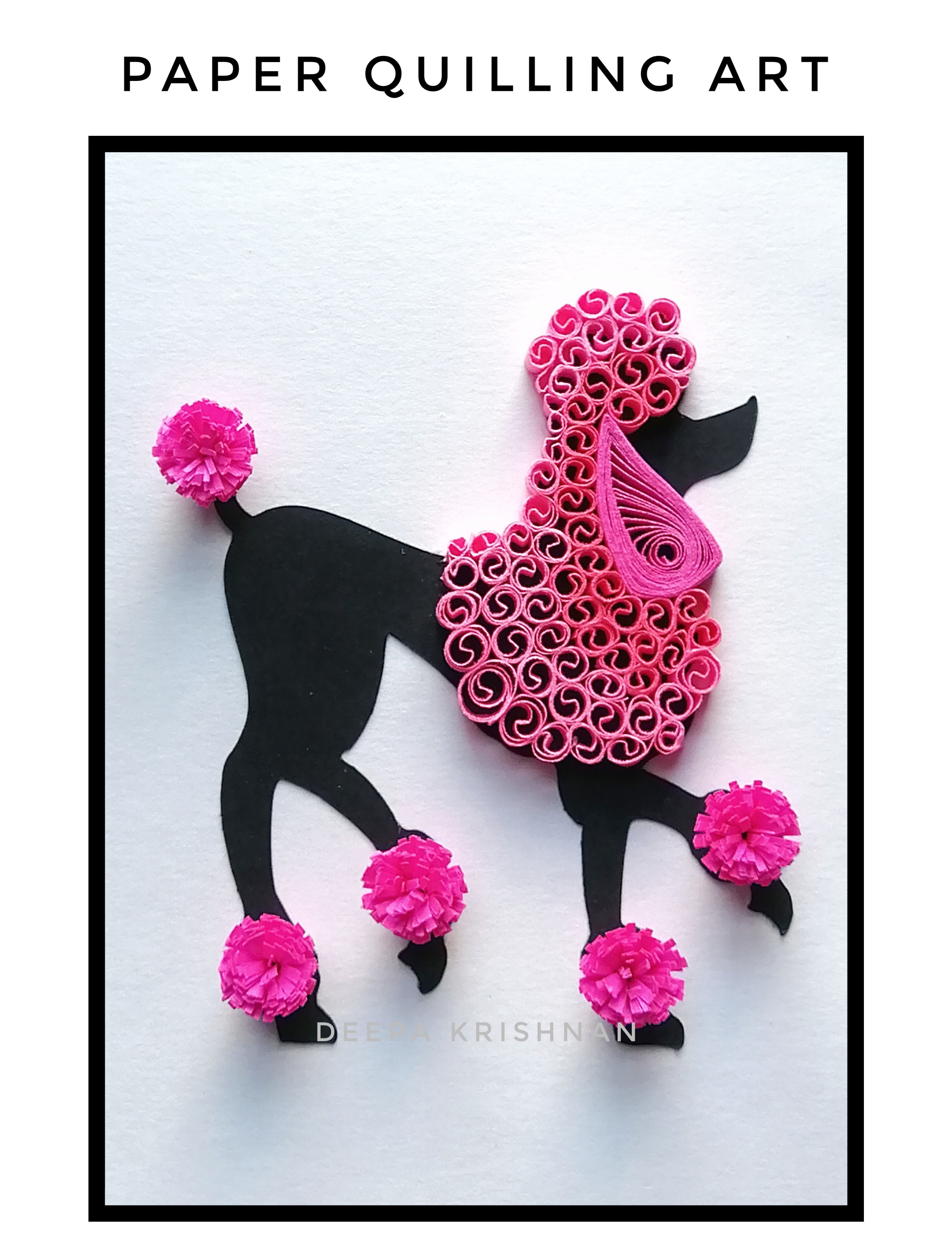 A Paper Quilling  Fancy Poodle InPerson experience project by Yaymaker