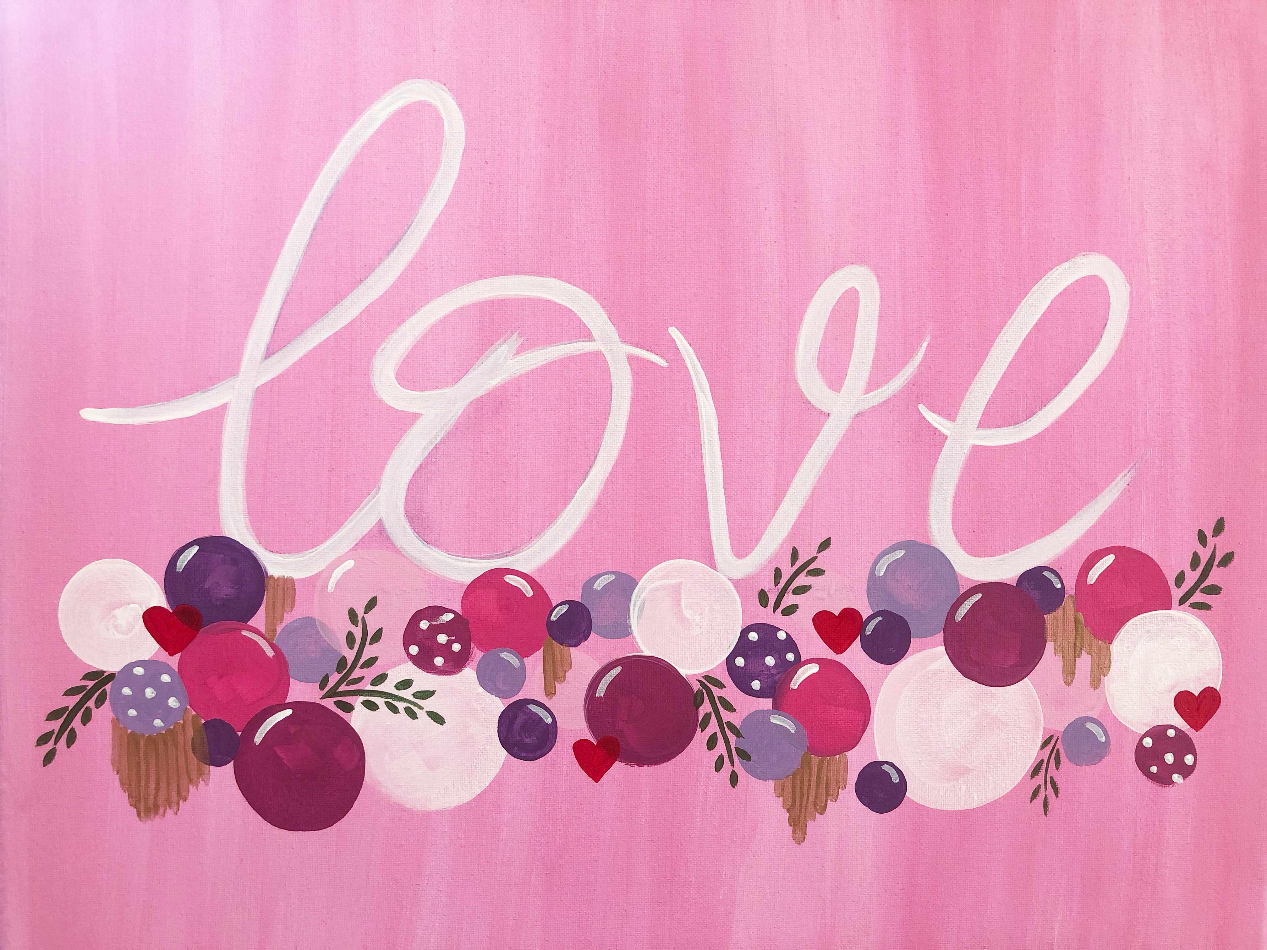 A Love balloon garland experience project by Yaymaker