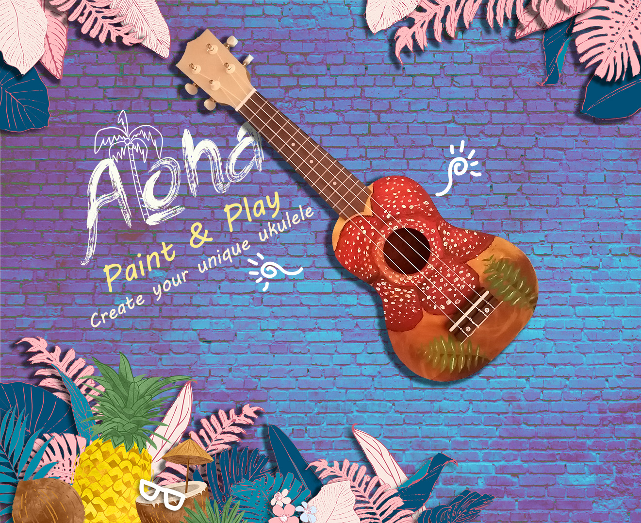 A Paint  Play with Your Unique Ukulele experience project by Yaymaker
