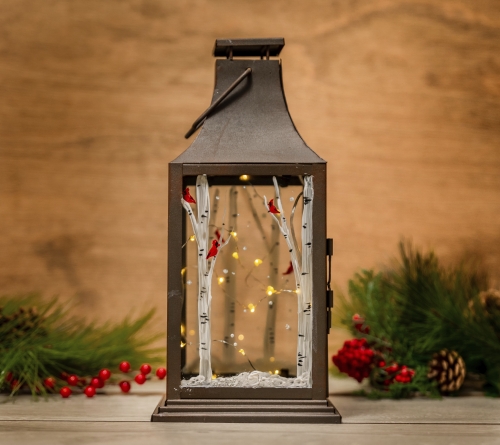 A Winter Lantern with Birches experience project by Yaymaker