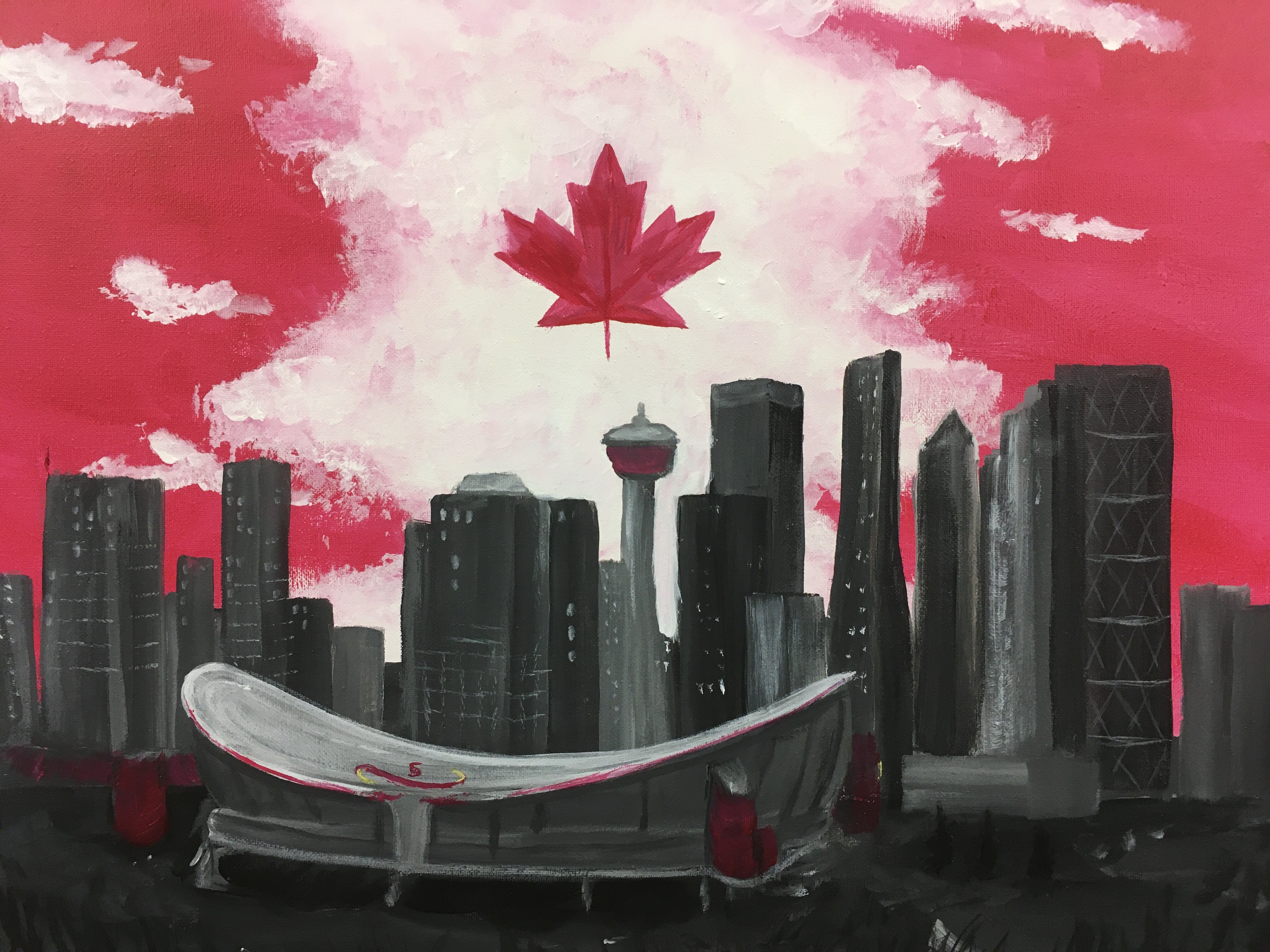 A Calgary Skyline Flag experience project by Yaymaker