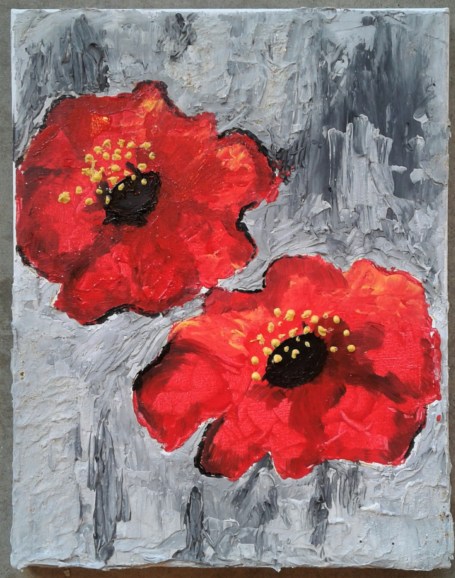 A Textured Red Flowers experience project by Yaymaker