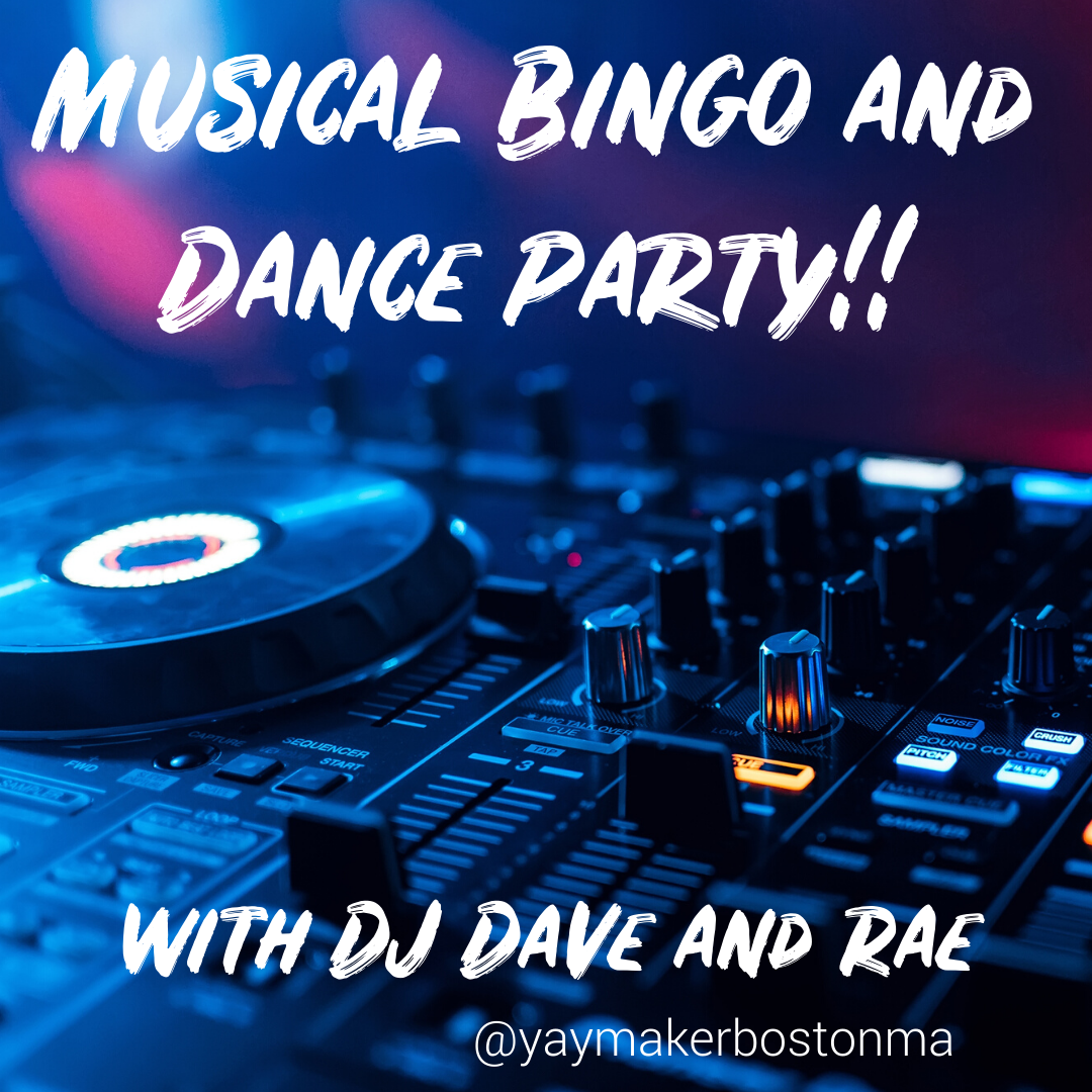 A Musical Bingo and Dance Party with DJ Dave and Rae experience project by Yaymaker
