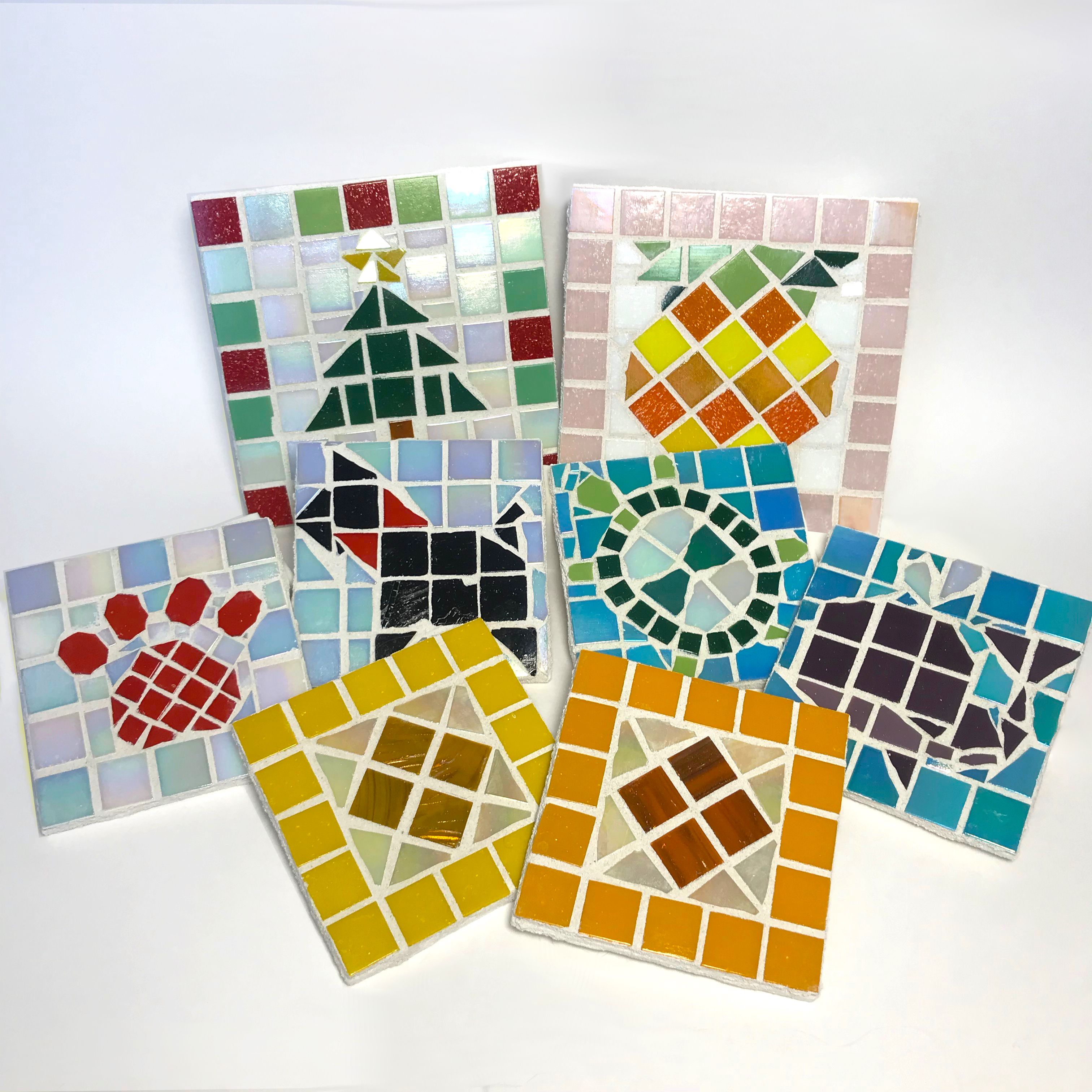 A Make a Mosaic Customize Two Coasters or One Potholder experience project by Yaymaker