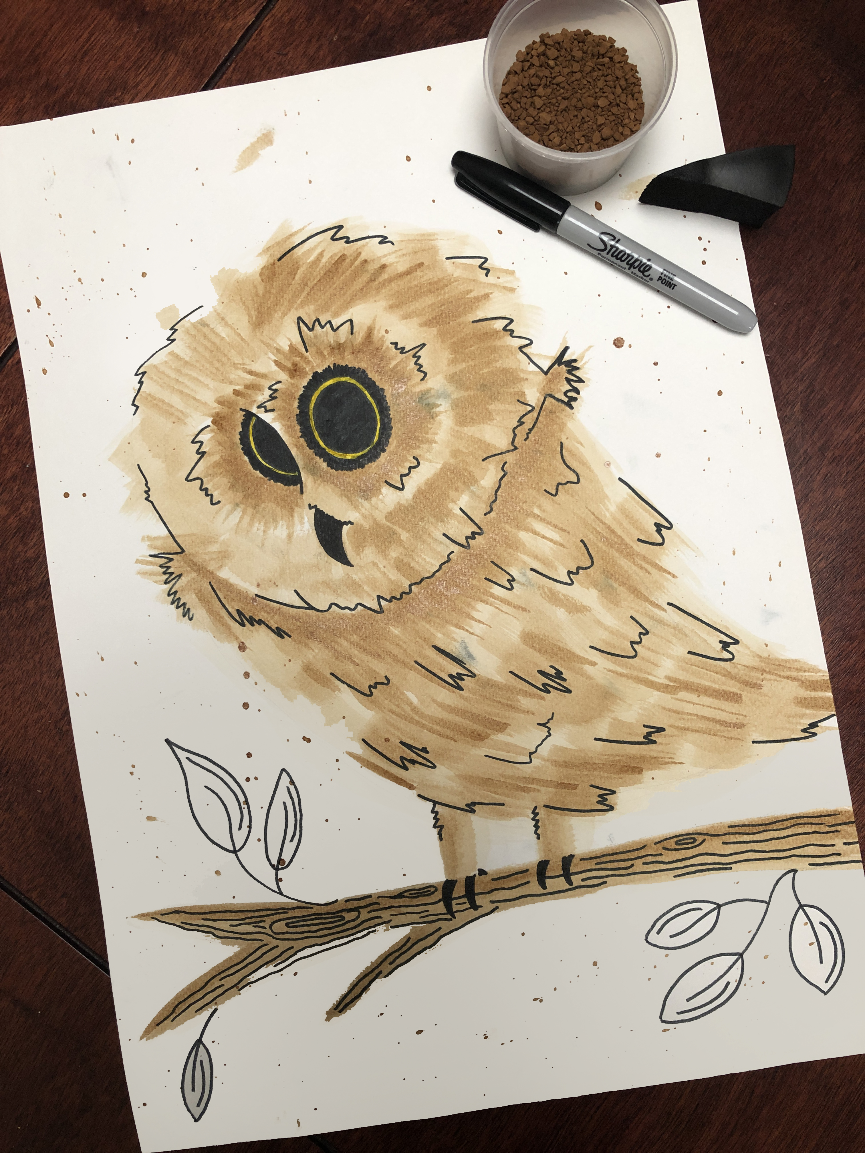 A Instant Owl  Instant Coffee  Sharpie experience project by Yaymaker