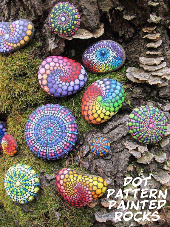 A Crafting with Sammy B  Painted Rocks  Dot patterns experience project by Yaymaker