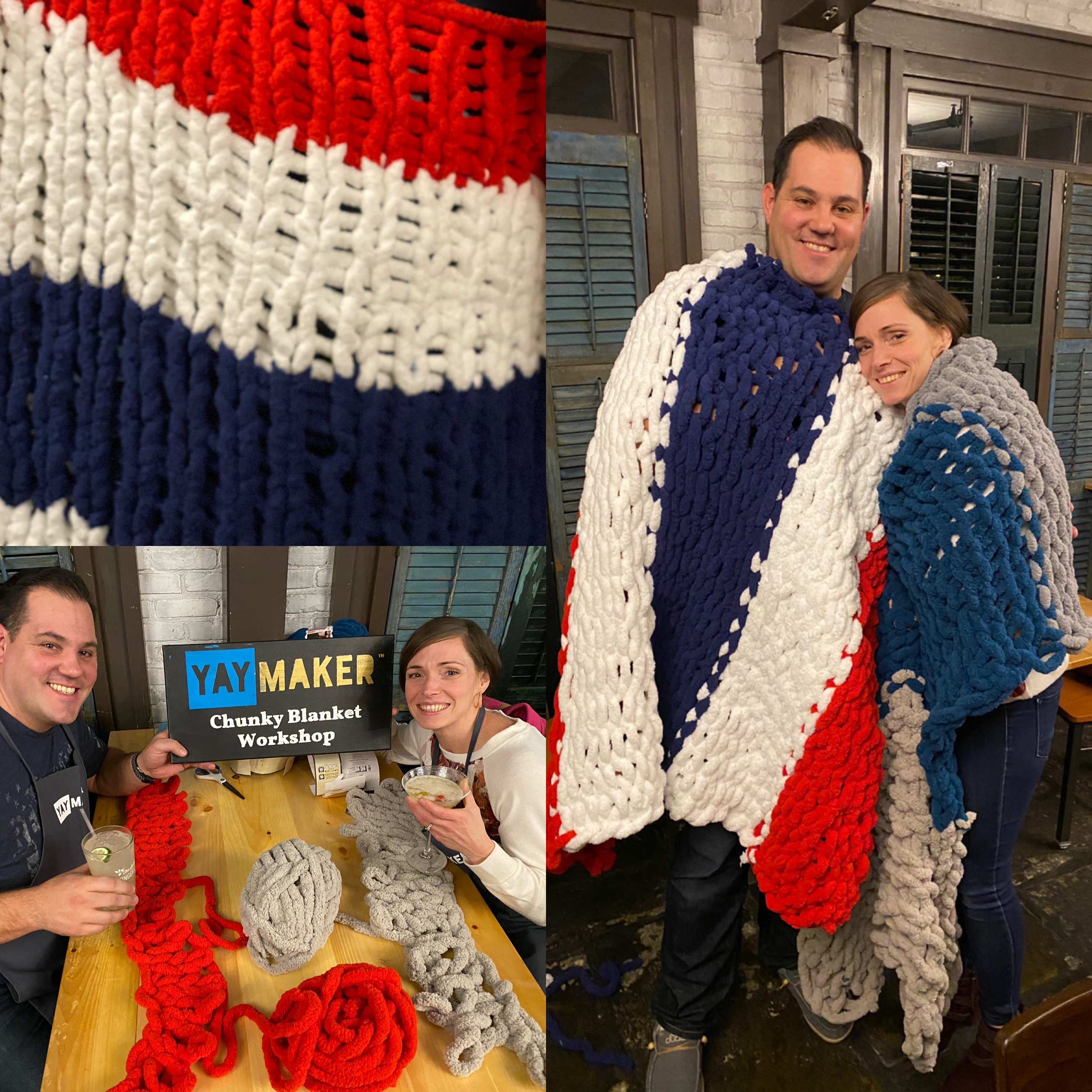 A Chunky Blanket Date Nite Workshop experience project by Yaymaker
