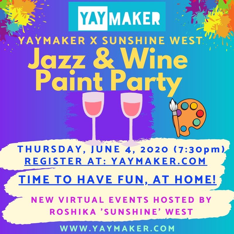 A Paint Nite Jazz  Wine Paint Nite experience project by Yaymaker