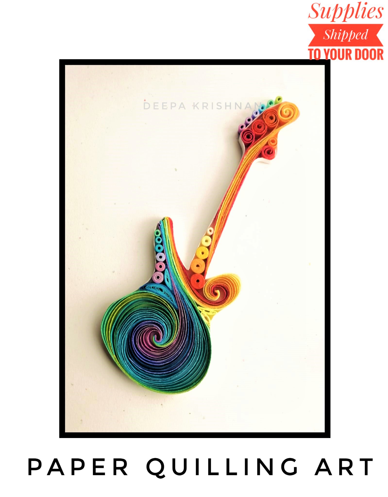 A Paper Quilling  Guitar Supplies Included experience project by Yaymaker