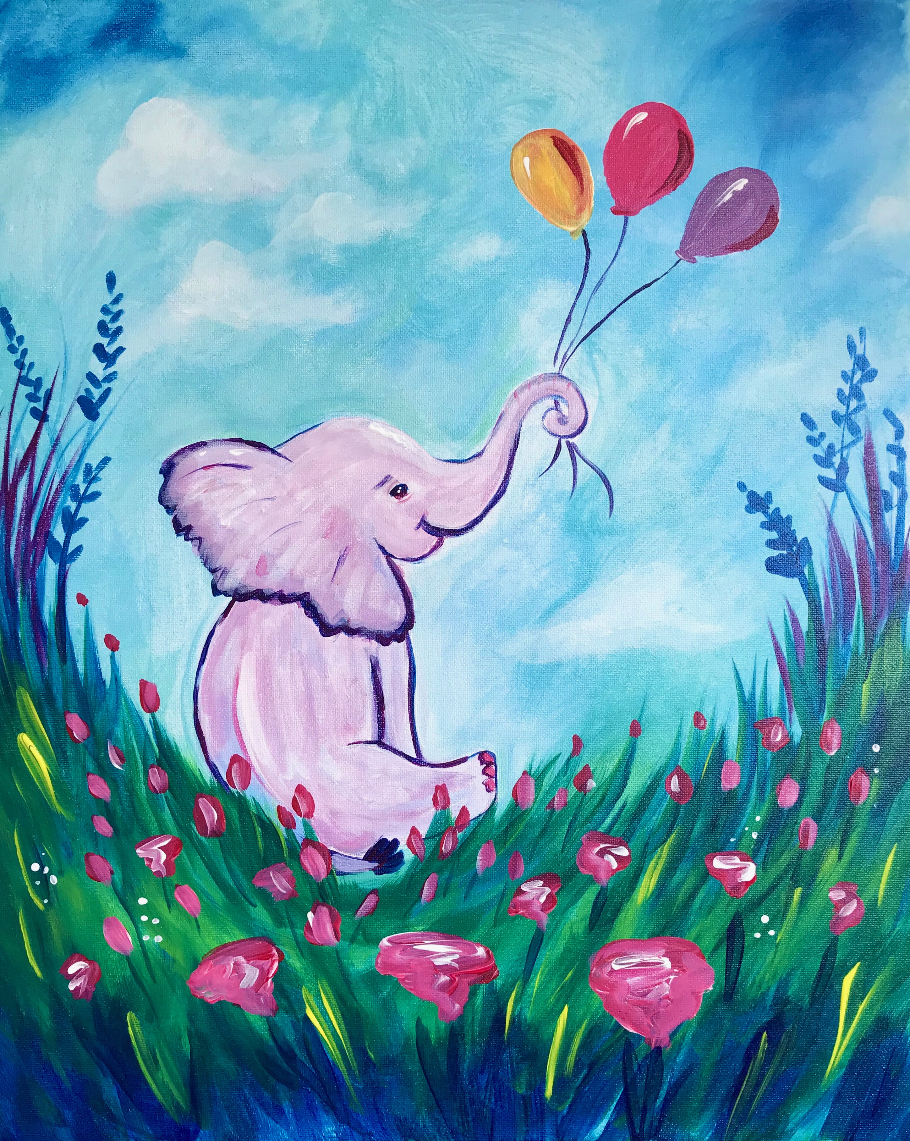 A Baby Elephant Balloons experience project by Yaymaker