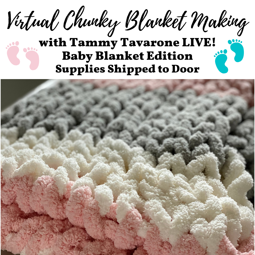 A Virtual Chunky Blanket Making Baby Blanket Edition experience project by Yaymaker