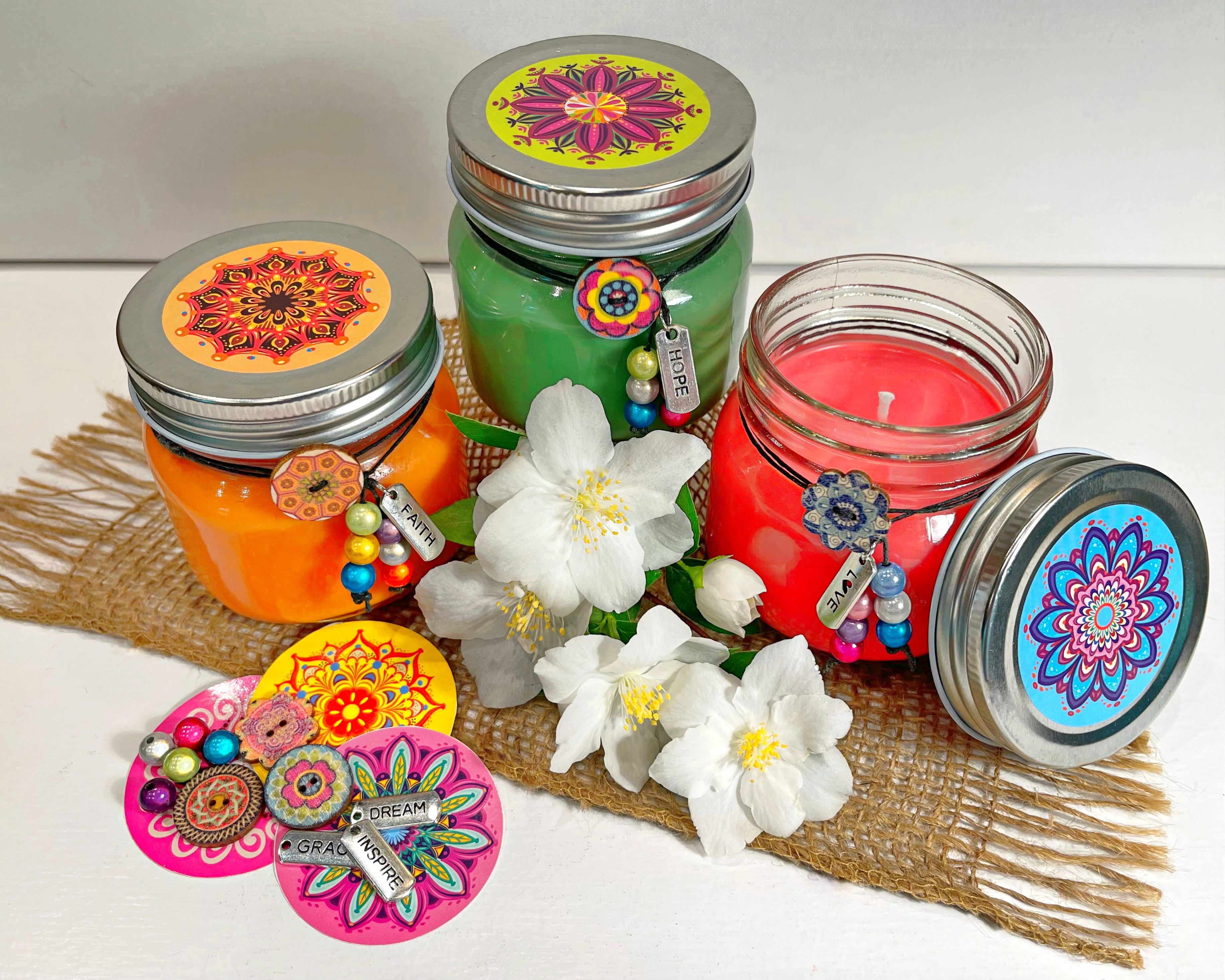 A Cute as a Button Jar Candle Trio experience project by Yaymaker