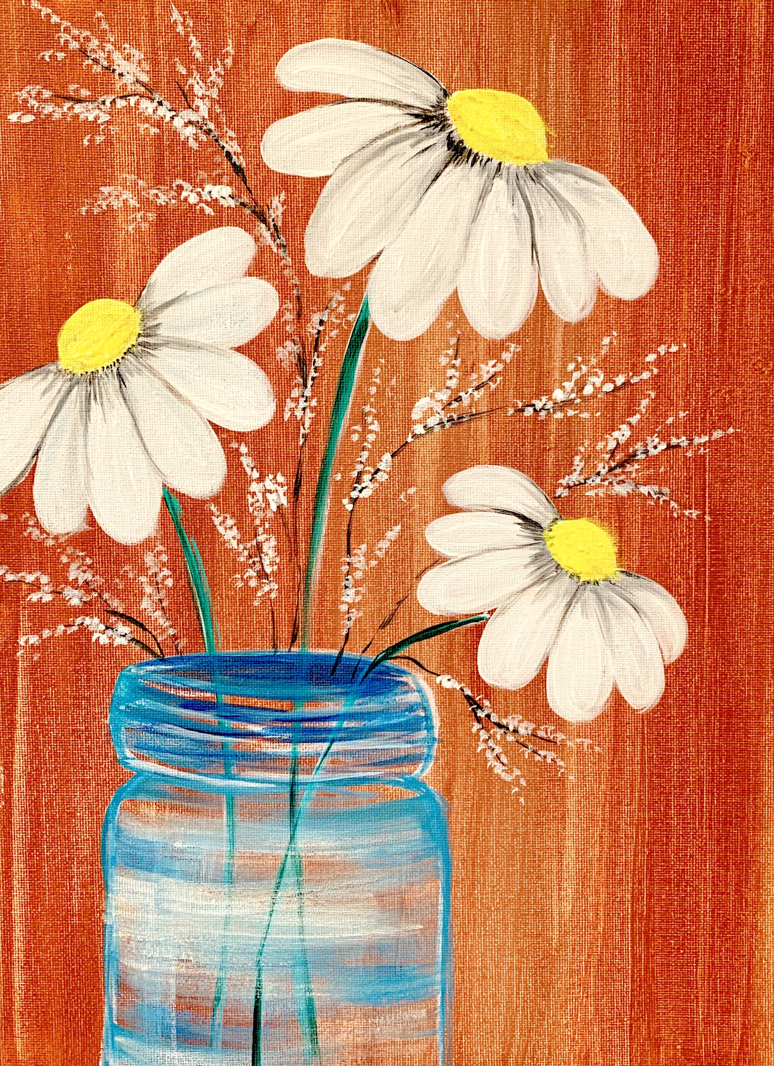 A Mason Jar Daisies experience project by Yaymaker