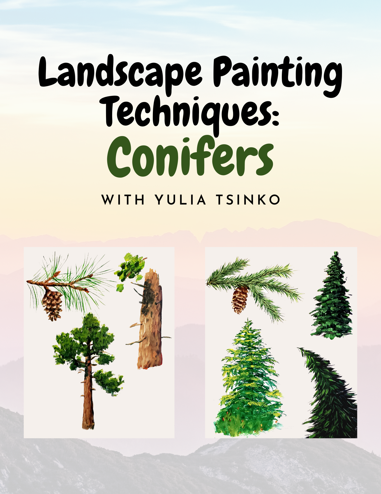 A Landscape Painting Series Conifers experience project by Yaymaker