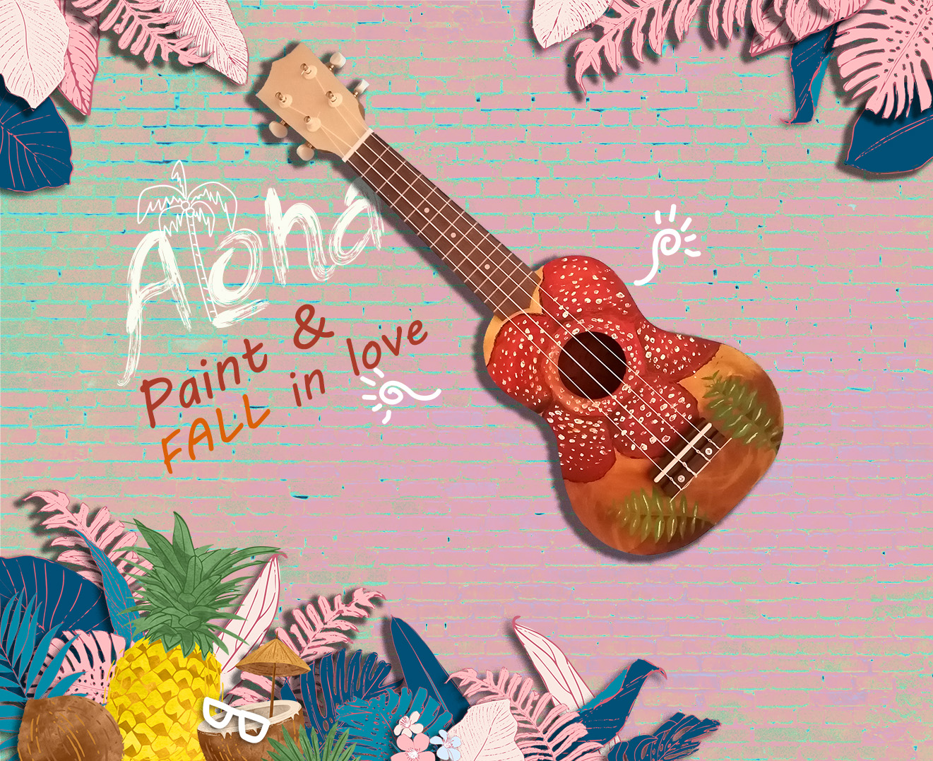 A Ukulele Paint  FALL in Love experience project by Yaymaker