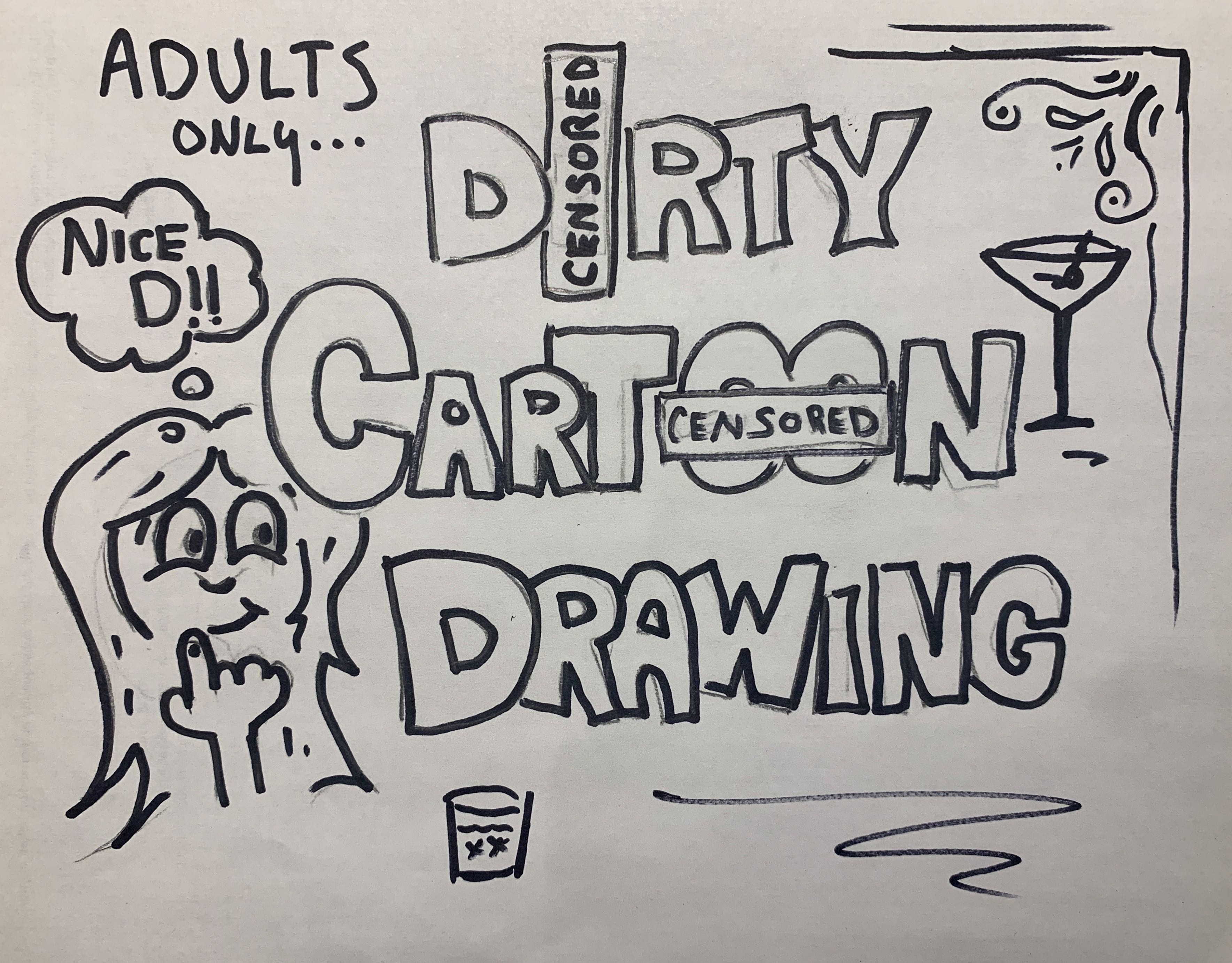 A Virtual Event Drawing Dirty Cartoons Adults Only experience project by Yaymaker
