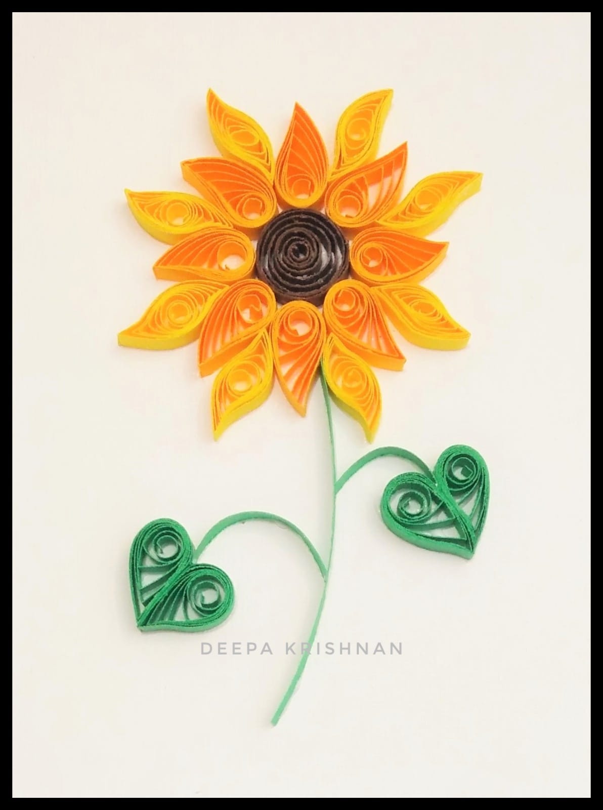 A Paper Quilling  Sunflower experience project by Yaymaker