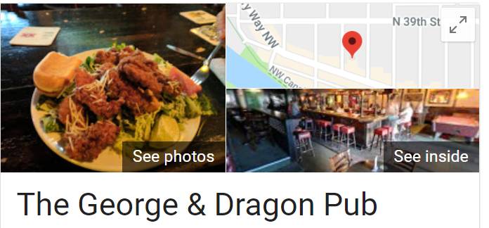 A photo of a Yaymaker Venue called George and Dragon located in Seattle, WA