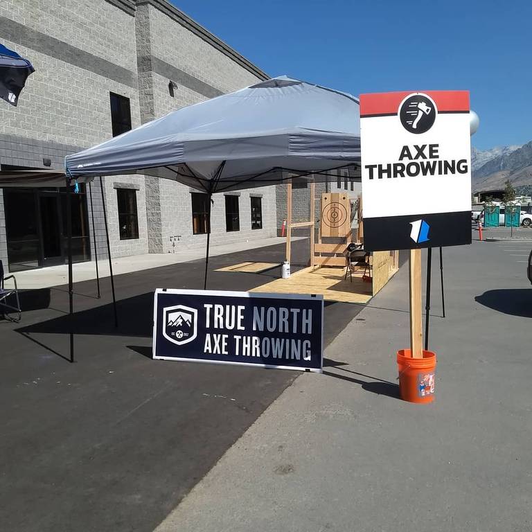 A photo of a Yaymaker Venue called True North Axe Throwing located in Lehi, UT