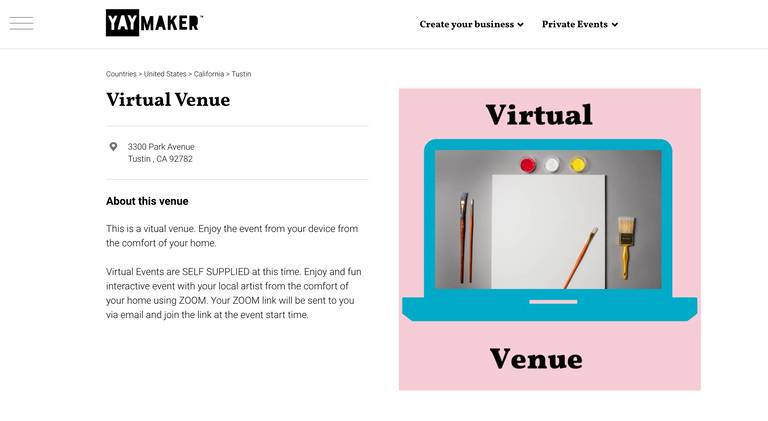 A photo of a Yaymaker Venue called Virtual Venue - Your Device, San Jose, CA located in San Jose, CA