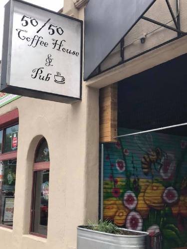 A photo of a Yaymaker Venue called 50/50 Coffee House & Pub located in Albuquerque, NM