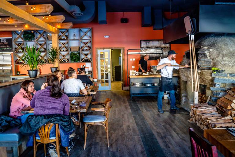 A photo of a Yaymaker Venue called Community Flatbread Co. located in Cochrane, AB