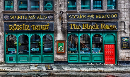 A photo of a Yaymaker Venue called The Black Rose located in boston, MA