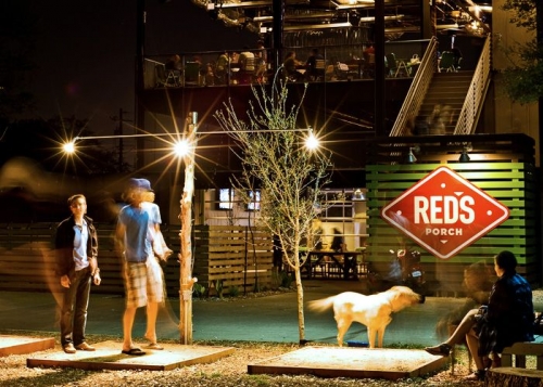A photo of a Yaymaker Venue called Red's Porch South Lamar located in Austin, TX