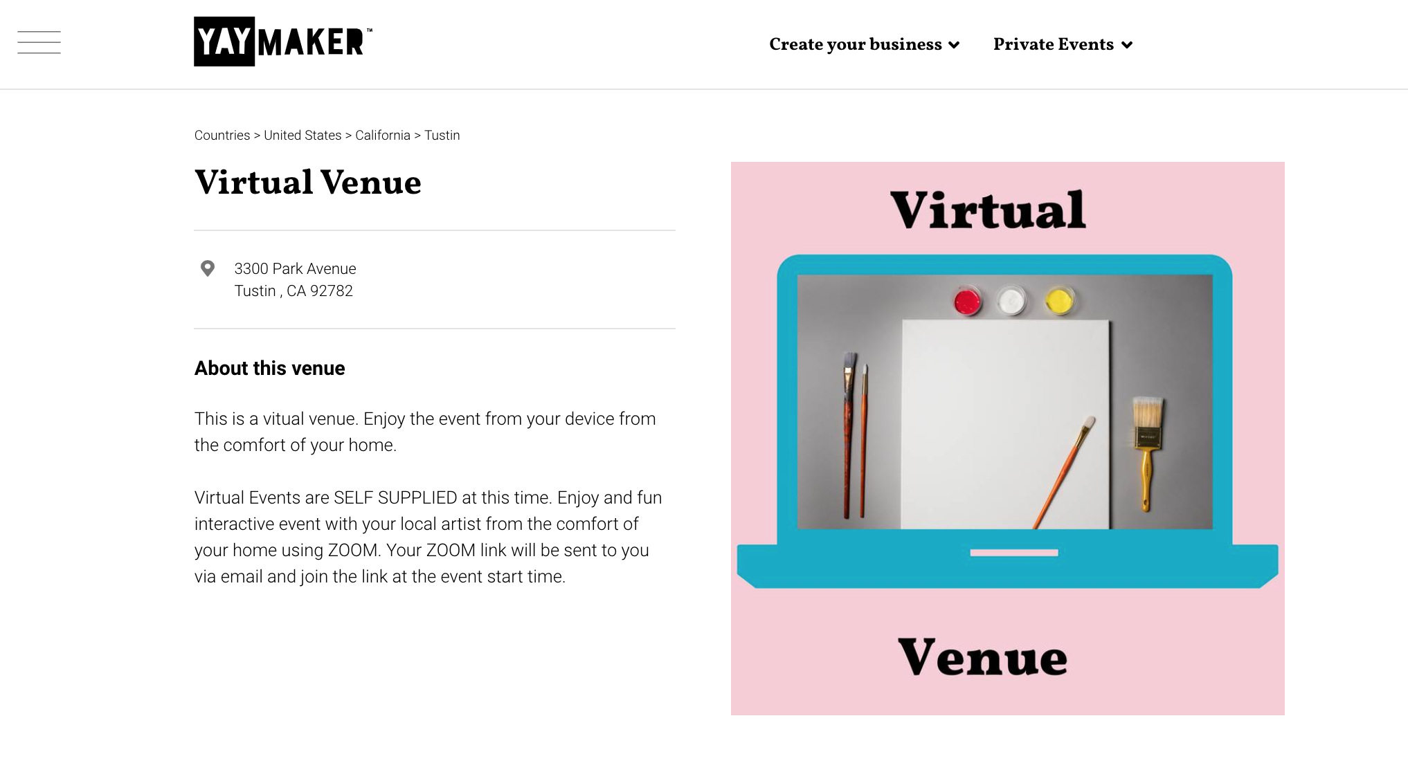 A photo of a Yaymaker Venue called Virtual Venue - Your Device, San Jose, CA located in San Jose, CA